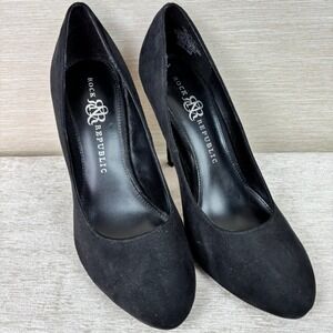 Rock & Republic GWEN Suede Stiletto 5 in High Heels Black Womens Sz 9.5